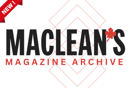 New Database: Maclean&#039;s Magazine Archive