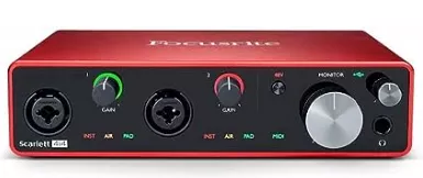 image of USB audio interface equipment