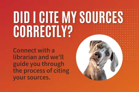 Get help citing your sources